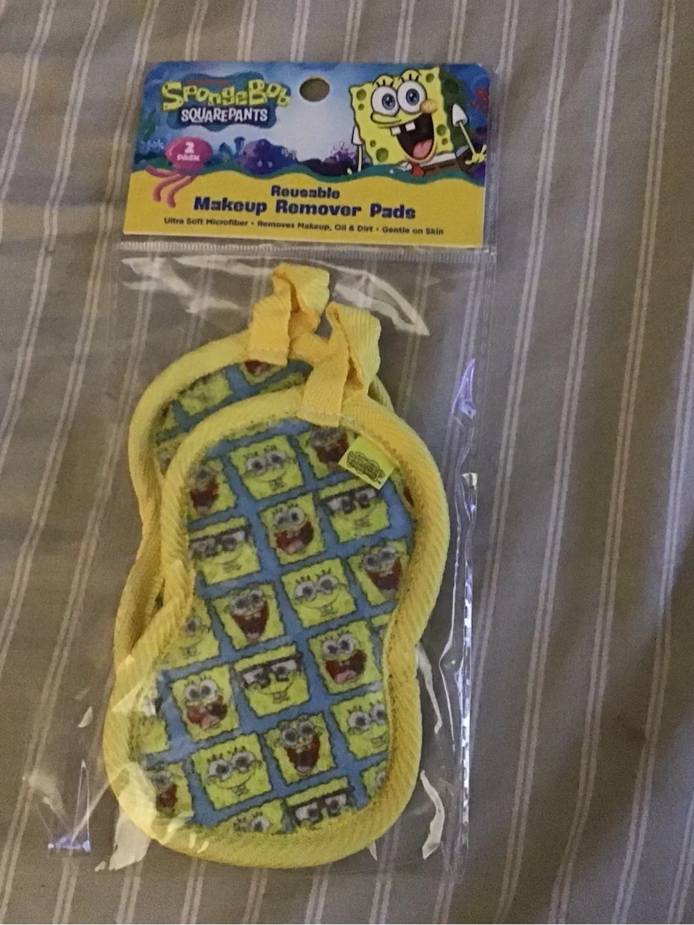 SpongeBob SquarePants Yellow & Blue Reusable Makeup Remover Pads